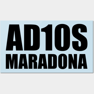 Adios Maradona Posters and Art